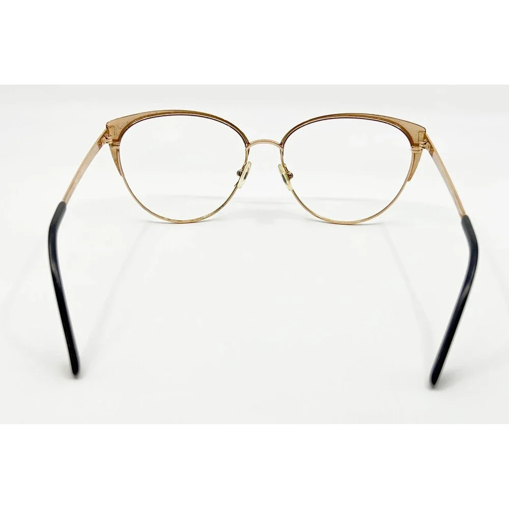 Juicy Couture Eyeglasses Womens Black Gold Cat Eye JU 612/G/S 57-16-140